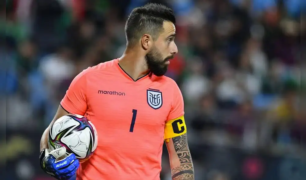 Hernán Galíndez en uno de los capitanes del equipo de Gustavo Alfaro. Foto: AFP