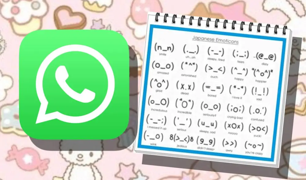 ¿Sabías que existen cientos de combinaciones para hacer emojis al estilo japonés? Con este método, podrás elegirlos todos de una lista con WhatsApp. Foto: Composición LR