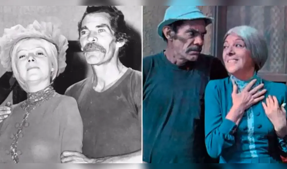 Angelina Fernández y Ramón Valdés compartían una estrecha amistad fuera de cámaras. Foto: Televisa/Composición LR