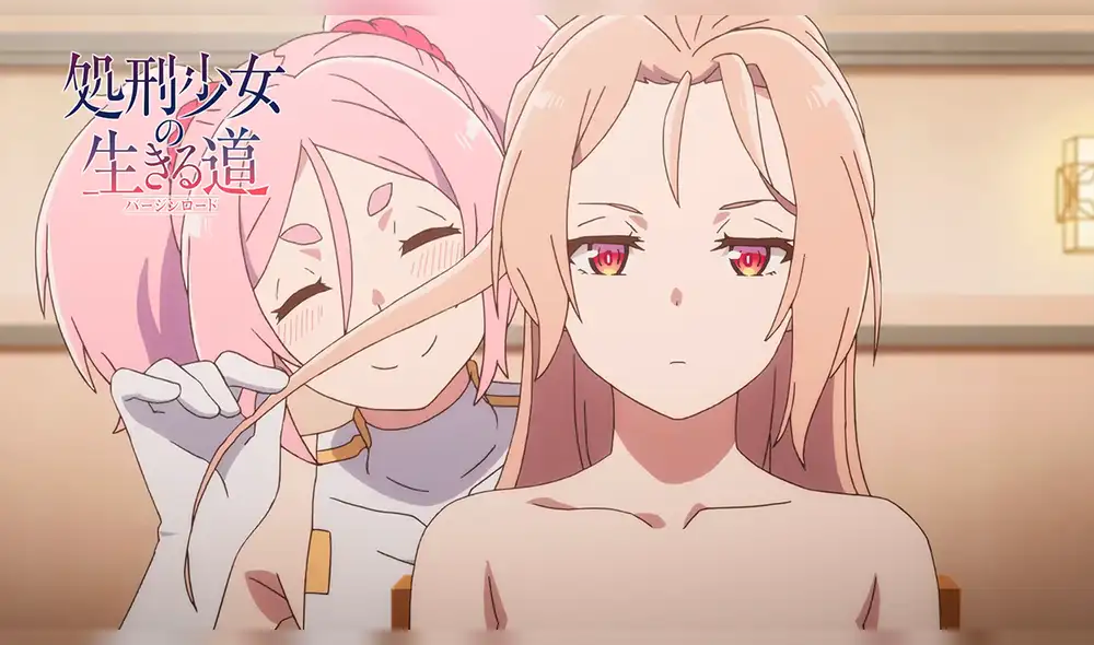 Momo y Menou en el avance del capítulo 7 de "Shokei Shoujo no Virgin Road". Foto: J.C. Staff