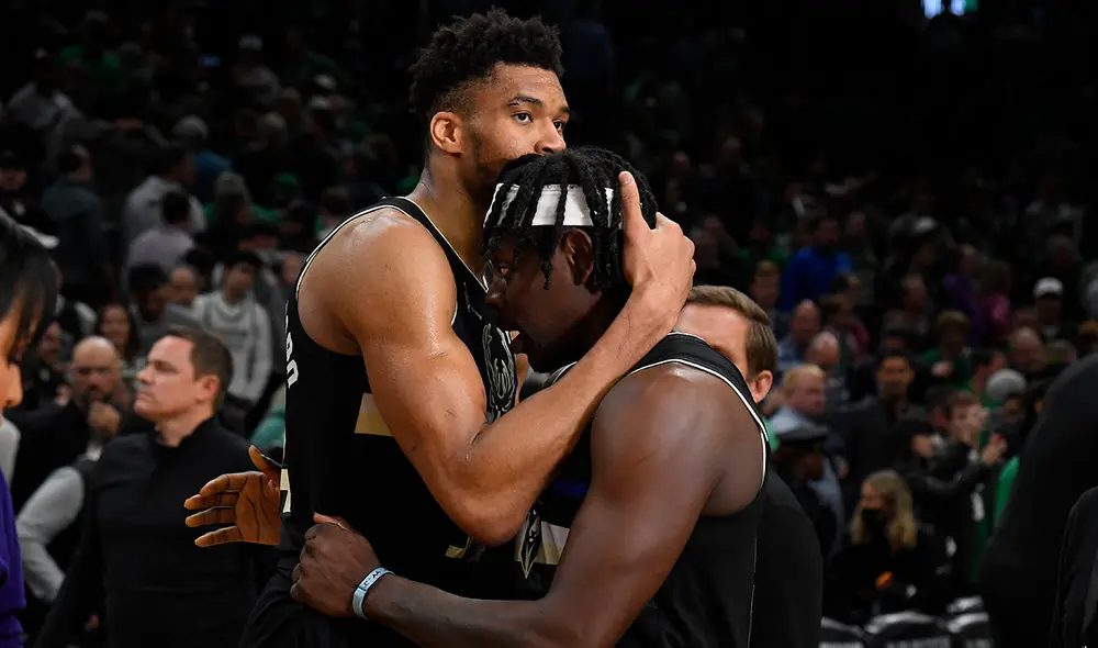 Milwaukee Bucks derrotó a Boston Celtics en el quinto juego de las semifinales de la Conferencia Este. Foto: AFP