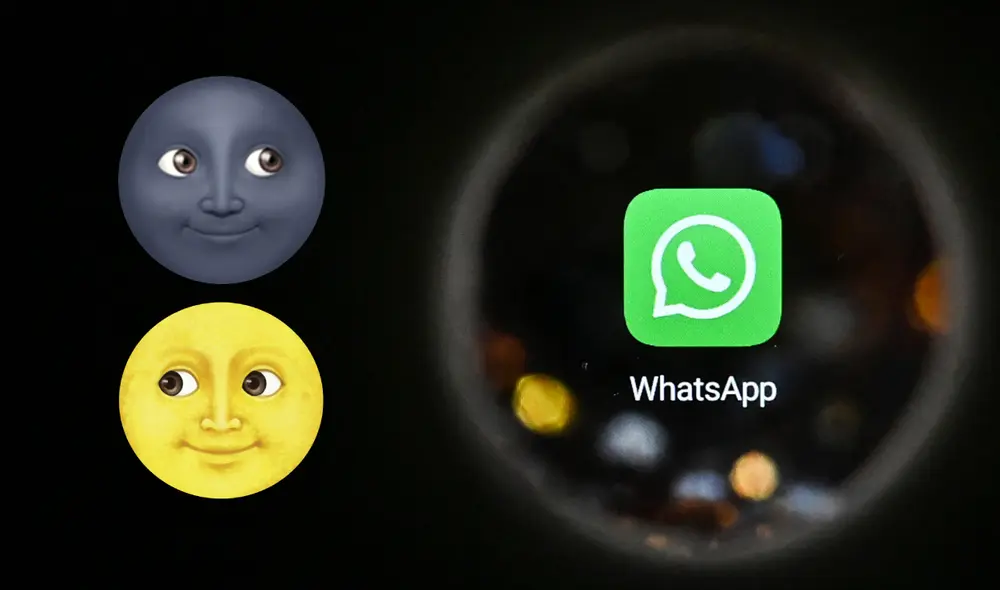 Los emoticones de luna mantienen vigencia desde que la el aplicativo de mensajes se fundó. Foto: composición AFP