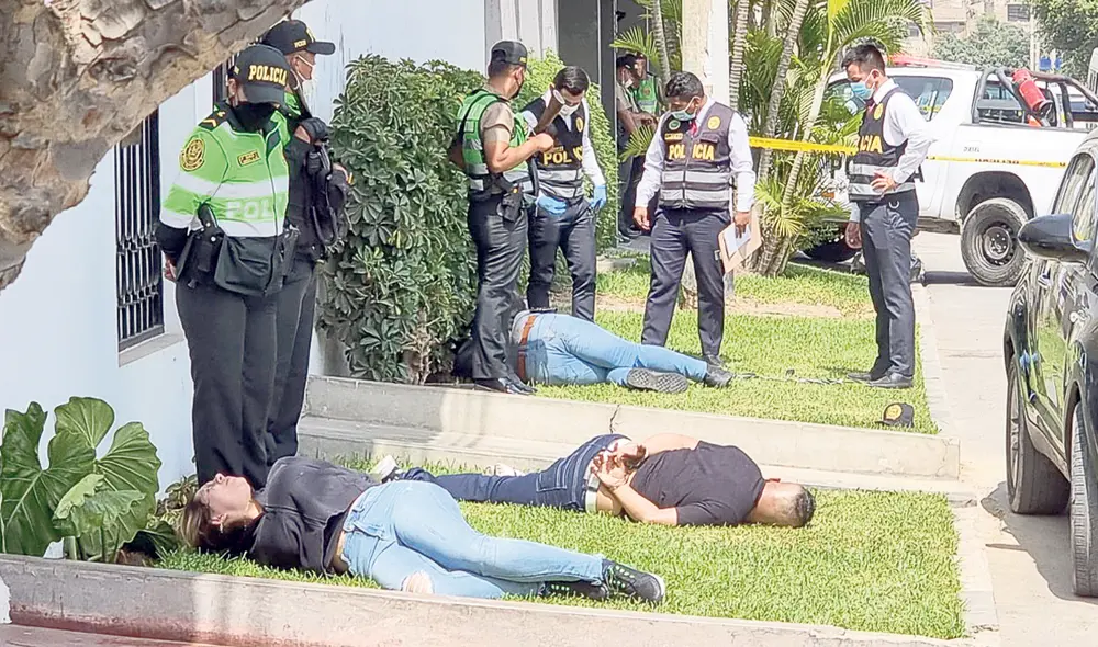 Detenidos. Delincuentes capturados por las autoridades. Foto: URPI/La República