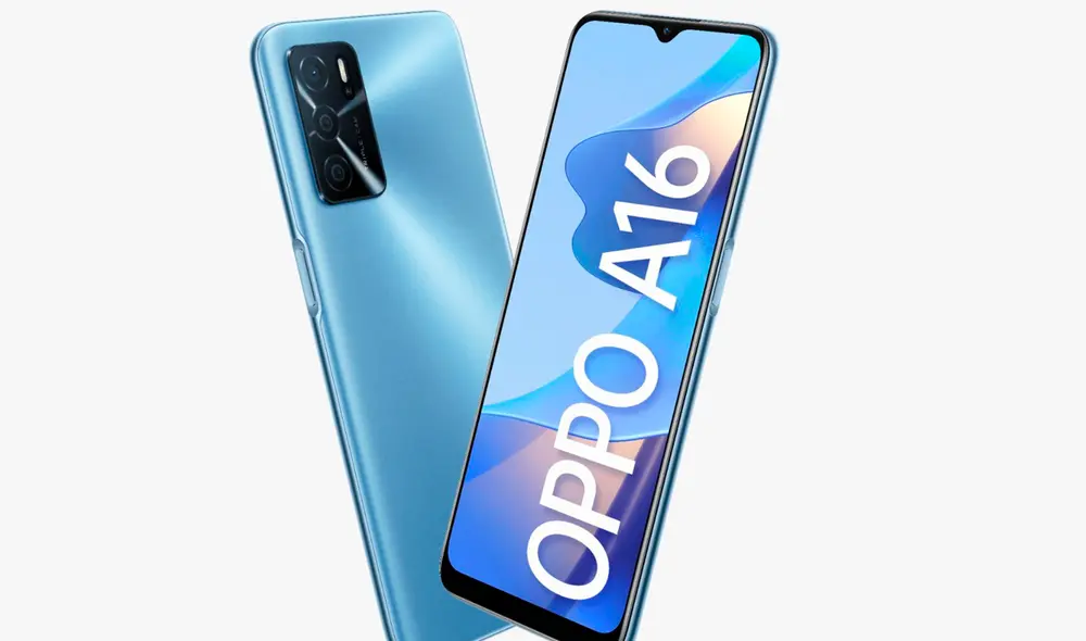 OPPO A16 es un smartphone para usuarios muy activos y destaca por una pantalla de alta definición de 6.52 pulgadas. Foto: OPPO