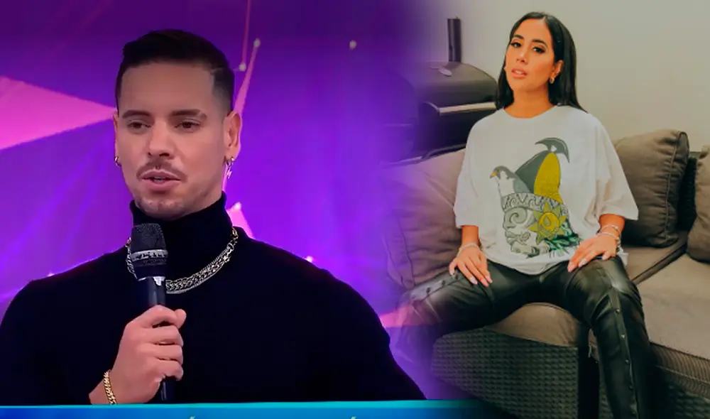 Usuarios aseguraron que Anthony Aranda utilizó pantalón de Melissa Paredes en su regreso a EEG. Foto: composición/ captura de América TV/ Melissa Paredes/Instagram