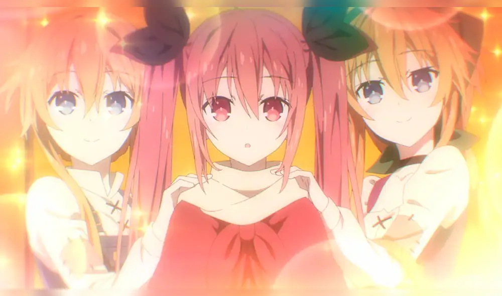 Kaguya, Kotori y Yuzuru en el cuento de hadas del capítulo 5 de "Date a Live 4". Foto: GEEK TOYS