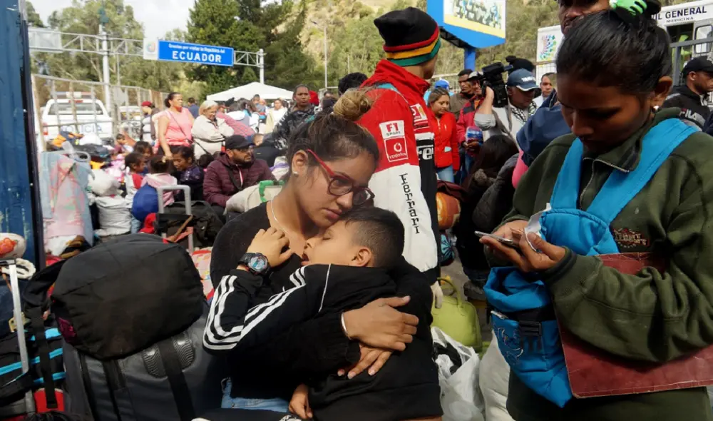 Ecuador y Perú son 2 de los países donde residen más cantidad de migrantes venezolanas. Foto: EFE