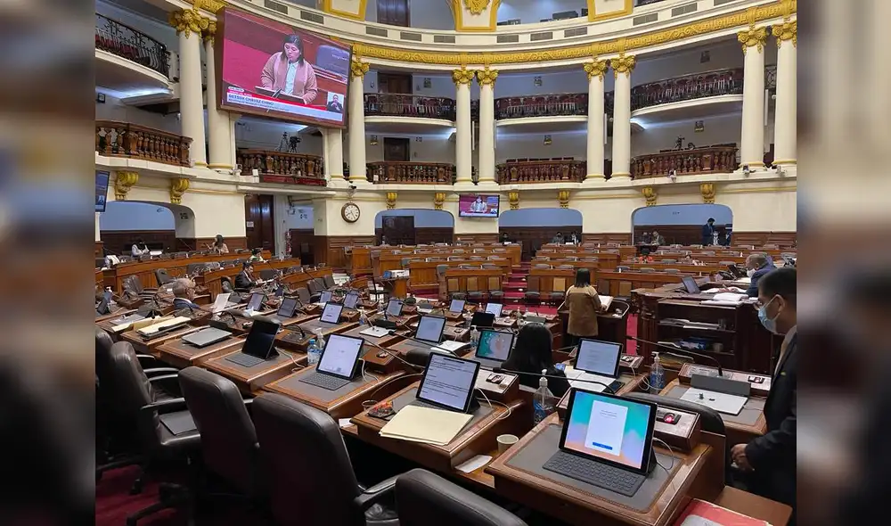 El Congreso se muestra vacío durante interpelación a Betssy Chávez. Foto: Congreso El Congreso se muestra vacío durante interpelación a Betssy Chávez. Foto: Congreso