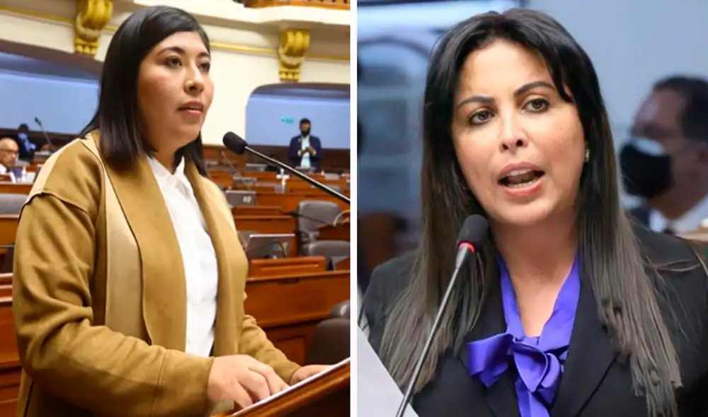 En un discurso que intentó ser sutil, la congresista Chirinos apuntó al físico de la ministra Chávez empleando términos alusivos. Foto: composición LR
