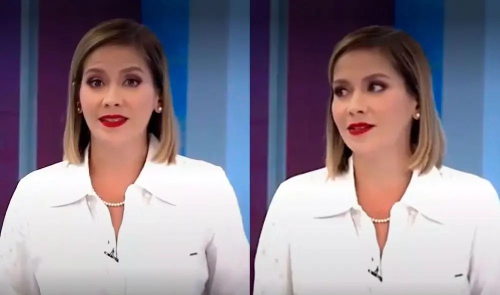 Tatiana Alemán mantuvo la calma durante el sismo mientras conducía programa en vivo. Foto: captura de Canal N