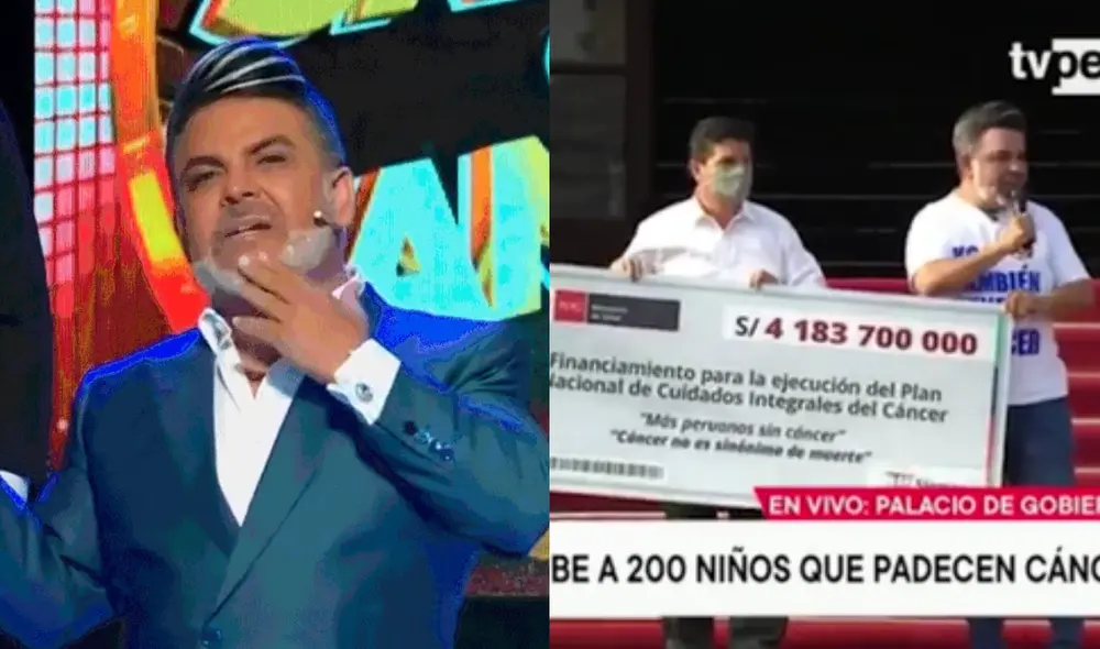 Andrés Hurtado estuvo presente en Palacio de Gobierno junto a Pedro Castillo. Foto: composición/ Panamericana/ TV Perú