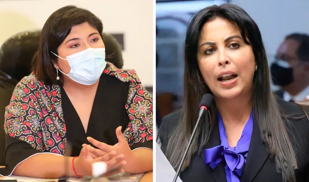 En un discurso que intentó ser sutil, la congresista Chirinos apuntó al físico de la ministra Chávez empleando términos alusivos. Foto: composición LR