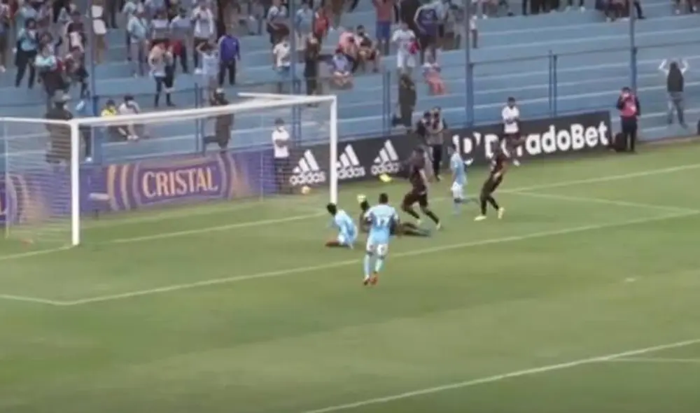El 'Zancudito' marca su segundo gol consecutivo en la Liga 1. Foto: captura GOLPERU
