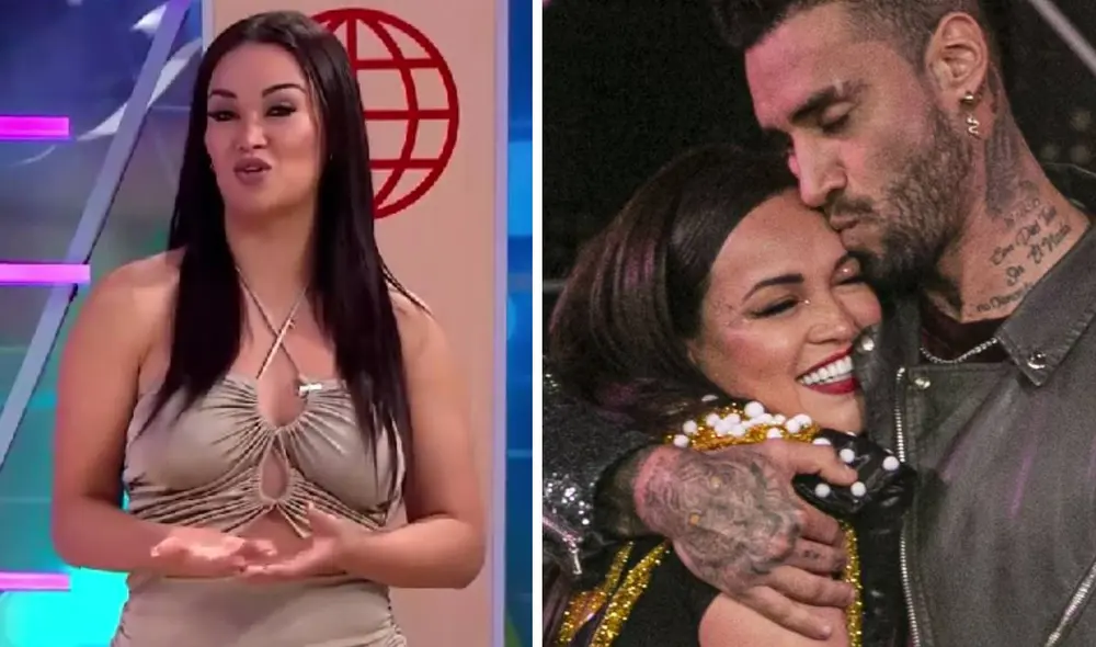 Angie Arizaga contó detalles de su relación con Jota Benz. Foto: composición/ captura de América TV Angie Arizaga contó detalles de su relación con Jota Benz. Foto: composición/ captura de América TV