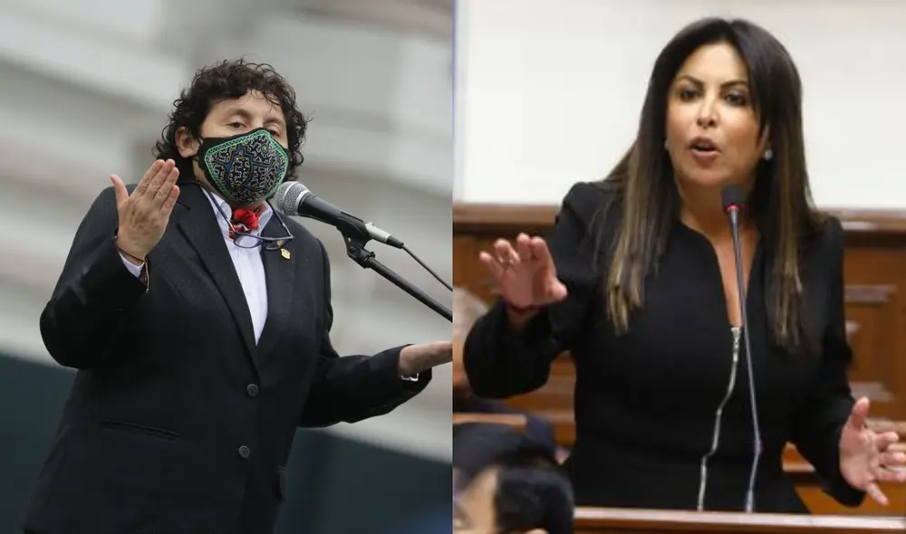 La congresista señaló que para debatir en política no se debe lanzar ofensas sobre el cuerpo de las personas. Foto: composición/ Congreso. La congresista señaló que para debatir en política no se debe lanzar ofensas sobre el cuerpo de las personas. Foto: composición/ Congreso.