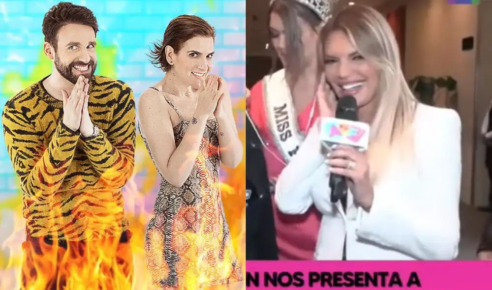 'Peluchín' y Gigi le pidieron a Jessica Newton que opine más sobre la farándula local. Foto: composición/ Facebook/ captura de Willax 'Peluchín' y Gigi le pidieron a Jessica Newton que opine más sobre la farándula local. Foto: composición/ Facebook/ captura de Willax