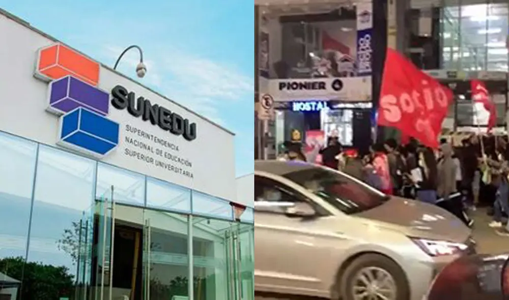 Centenas de universitarios marchan en contra de la ley que busca modificar la reforma universitaria. Foto: composición LR / vídeo: difusión.