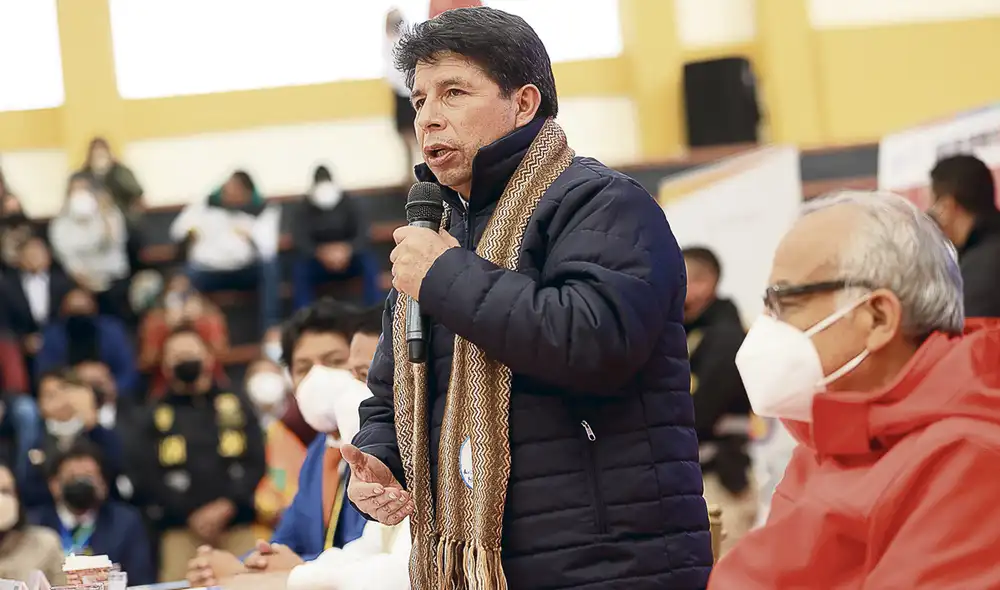 En Pasco. Mandatario volvió a cuestionar a la oposición. Foto: SEPRES