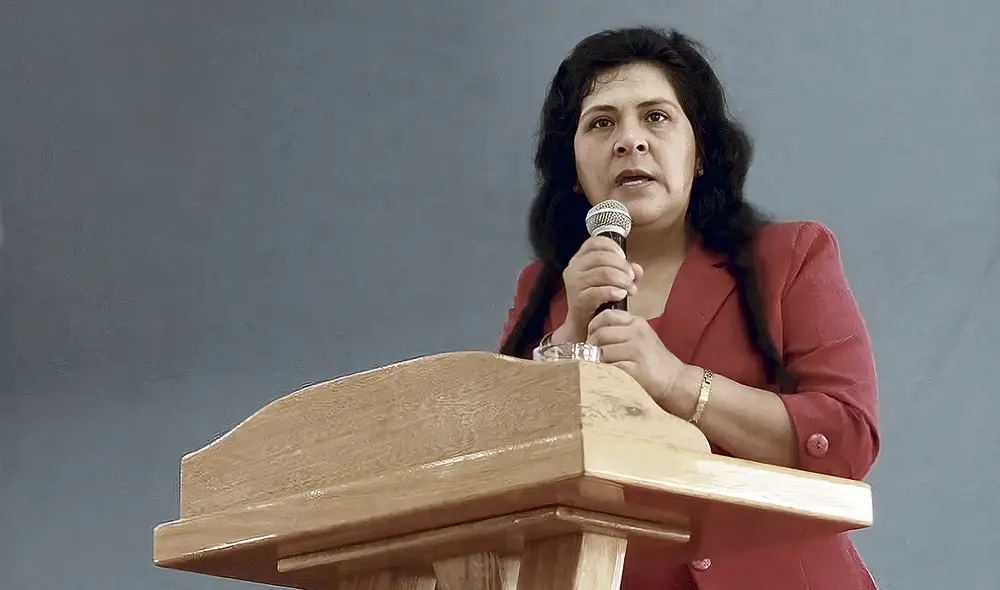 Silencio. Lilia Paredes optó por no responder las preguntas de la fiscal Luz Taquire. Foto: difusión