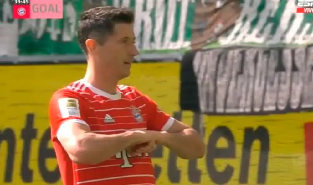 Robert Lewandowski puso el 2-0 del Bayern ante el Wolfsburg. Foto: ESPN Robert Lewandowski puso el 2-0 del Bayern ante el Wolfsburg. Foto: ESPN