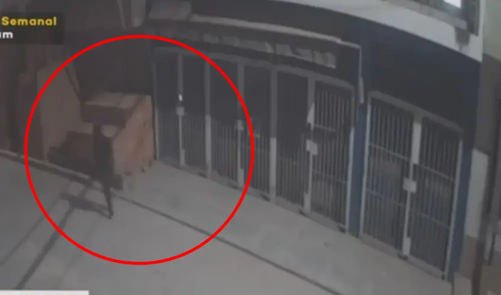 Extorsionadores lanzaron explosivo a tienda. Foto: captura de Latina