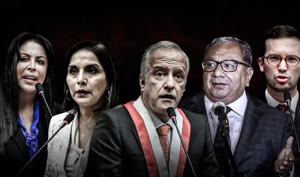 Congresistas como Patricia Chirinos, Alejandro Cavero y Carlos Anderson respaldaron la propuesta del fujimorismo. Foto: composición/Jazmin Ceras.