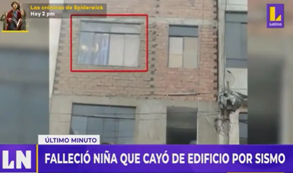 Menor cayó desde el tercer piso el 12 de mayo. Foto: captura de Latina