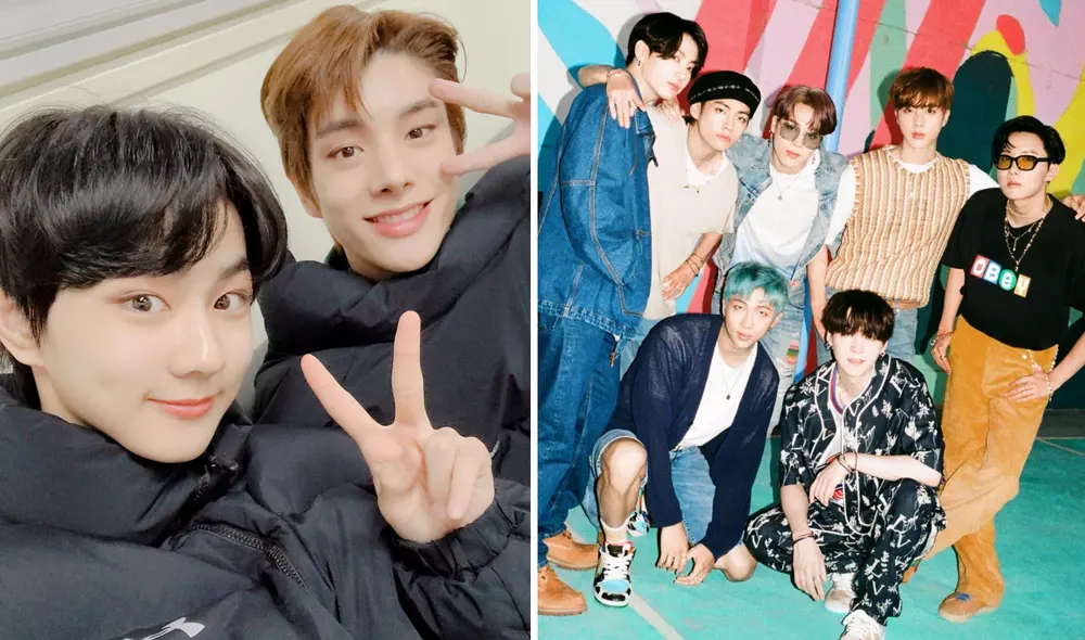 Jungwon y Jake de ENHYPEN fueron MC del evento KPOP FLEX en Alemania. Foto: composición La República / Weverse / BIGHIT