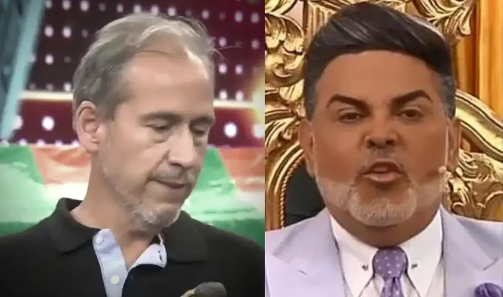 Andrés Hurtado reclama fallas técnicas a su productor en vivo. Foto: Panamericana TV.