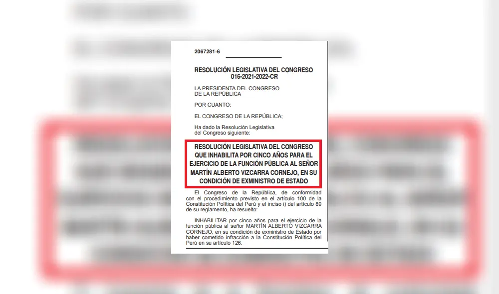 La decisión del Congreso fue publicada este 14 de mayo por la pagina oficial del diario El Peruano. Foto: Captura El Peruano.