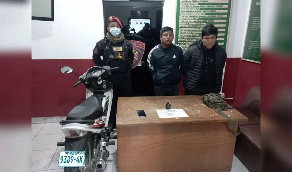 Sujetos fueron intervenidos la noche del último viernes. Foto: PNP Sujetos fueron intervenidos la noche del último viernes. Foto: PNP