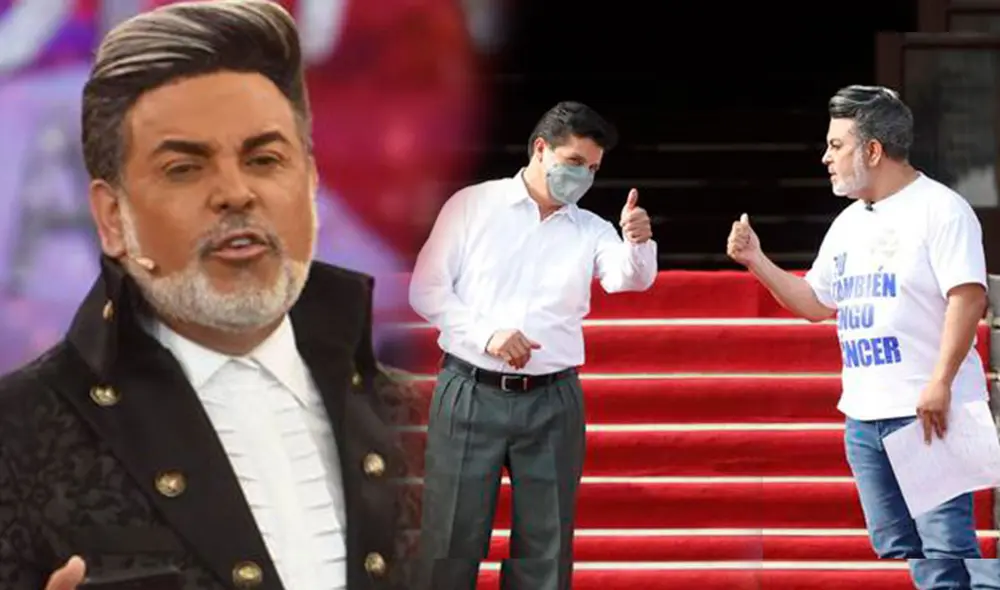 Andrés Hurtado visitó Palacio para recibir apoyo económico a favor de los niños con cáncer por parte del presidente Castillo. Foto: composición/captura de Panamericana y TV Perú Andrés Hurtado visitó Palacio para recibir apoyo económico a favor de los niños con cáncer por parte del presidente Castillo. Foto: composición/captura de Panamericana y TV Perú