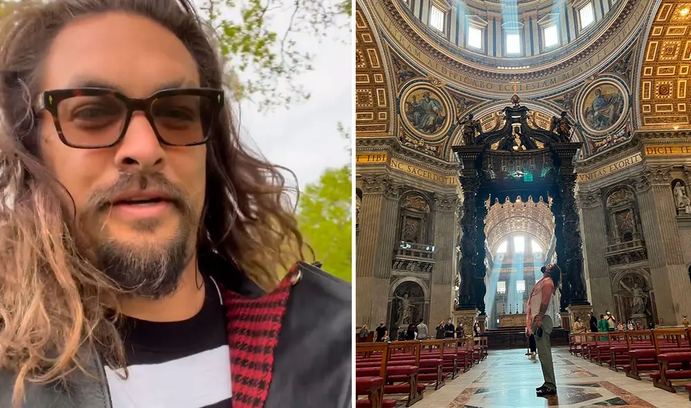 Jason Momoa causó polémica con su visita al Vaticano, mientras filmaba "Rápidos y furiosos 10". Foto: Jason Momoa/Instagram Jason Momoa causó polémica con su visita al Vaticano, mientras filmaba "Rápidos y furiosos 10". Foto: Jason Momoa/Instagram
