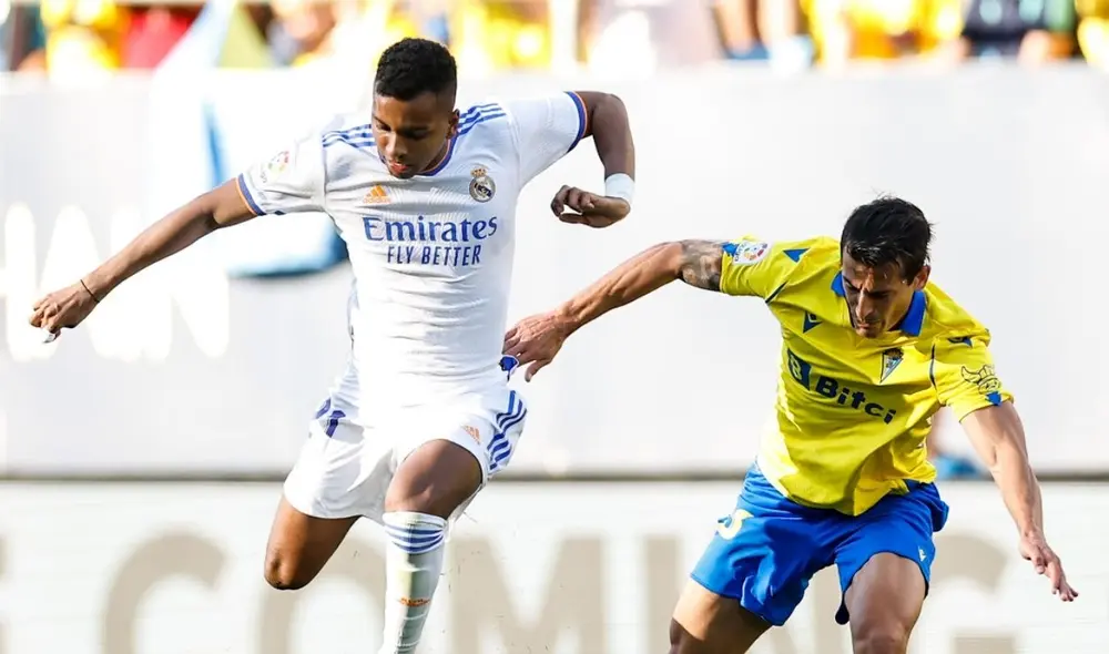 Madrid y Cádiz juegan por la Liga Santander. Foto: Real Madrid. Madrid y Cádiz juegan por la Liga Santander. Foto: Real Madrid.