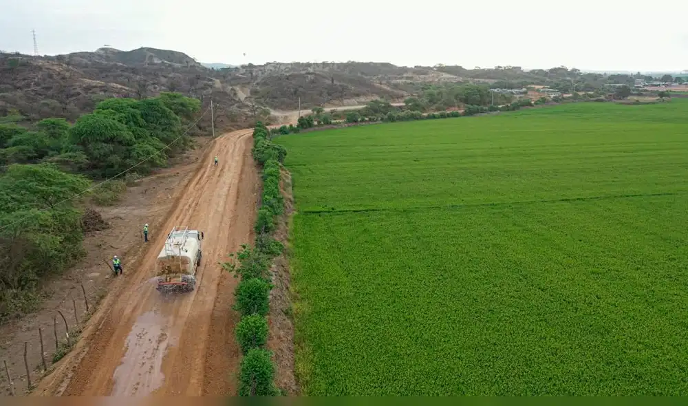 Con ejecución del Corredor Vial Alimentador de Tumbes se desarrollará agricultura en región fronteriza. Foto: MTC.