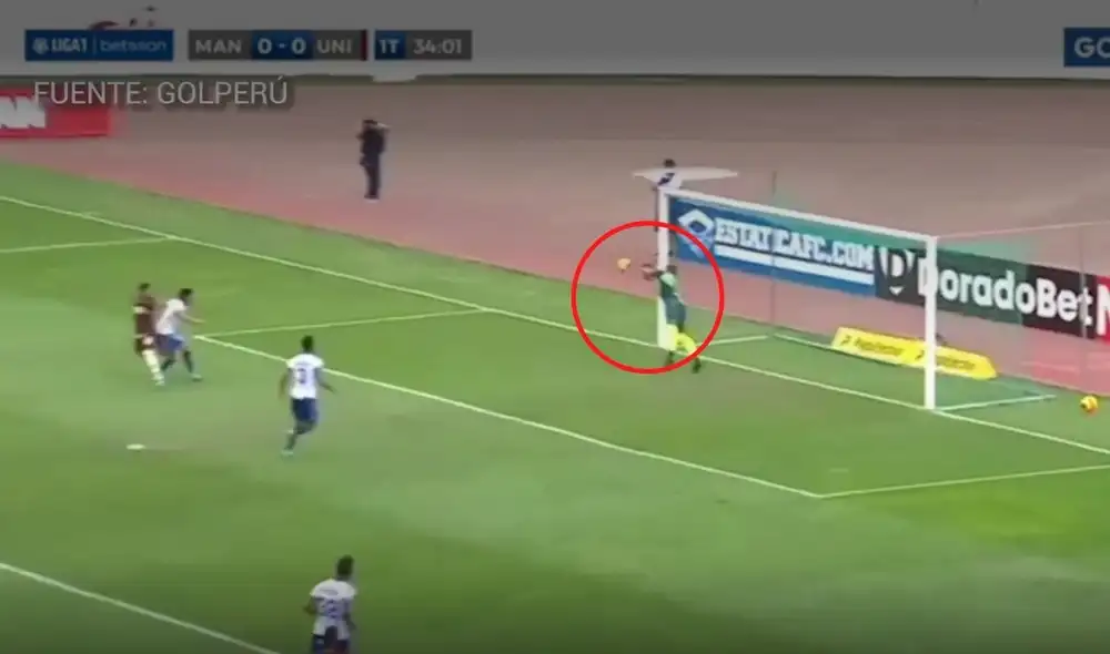 Atajada de Heredia. Foto: captura GolPerú.