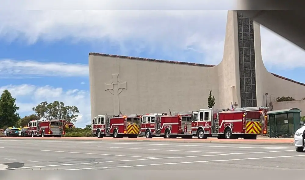 El sospechoso de haber perpetrado el tiroteo en California fue capturado en la escena. Foto: Telemundo El sospechoso de haber perpetrado el tiroteo en California fue capturado en la escena. Foto: Telemundo