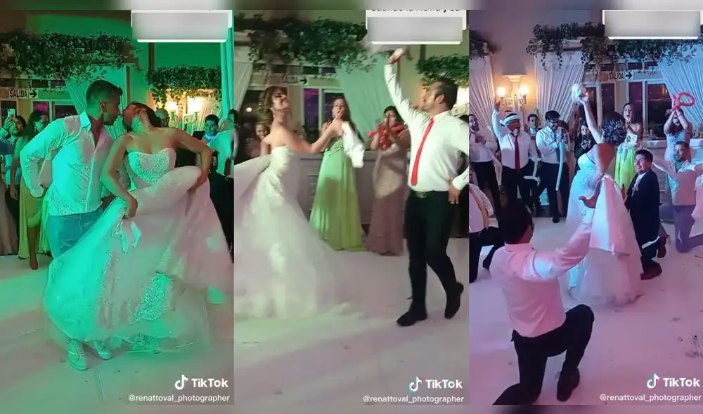 Los amigos de la novia sorprendieron a los invitados. Video: @renattoval_photographer/TikTok Los amigos de la novia sorprendieron a los invitados. Video: @renattoval_photographer/TikTok