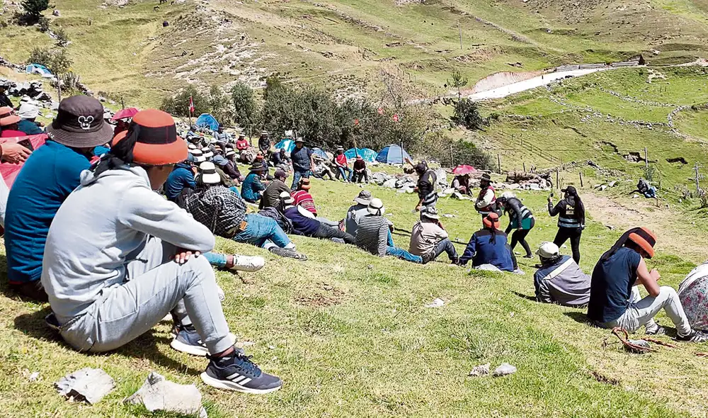 Conflicto. Los comuneros quieren dialogar, pero insisten en que se levante el estado de sitio. Foto: difusión