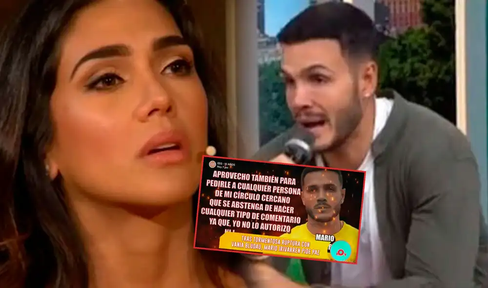 Mario Irivarren desautoriza a confidentes que hablen sobre Vania Bludau. Foto: captura/América TV/Latina Mario Irivarren desautoriza a confidentes que hablen sobre Vania Bludau. Foto: captura/América TV/Latina