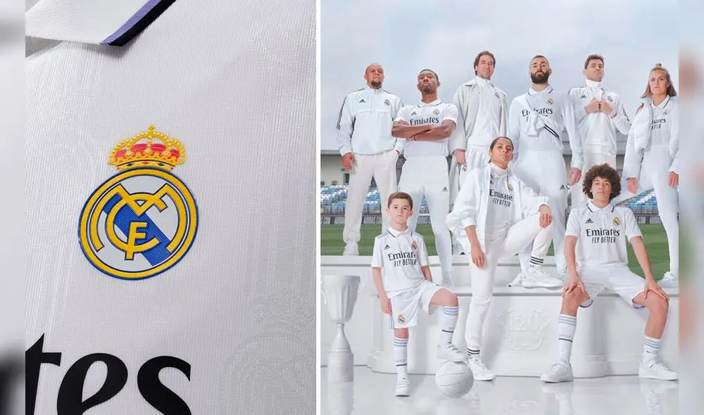 Real Madrid volverá a lucir detalles morados en su camiseta principal. Foto: composición GLR/Real Madrid