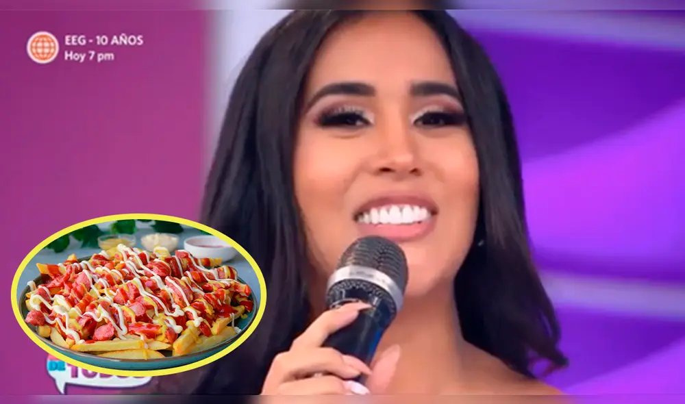 Melissa Paredes envió cálidos saludos a sus vecinos y familiares del distrito de Ventanilla. Foto: composición LR/captura América TV