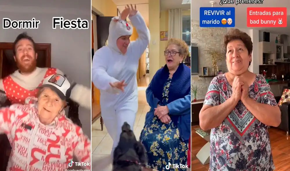 Estas señoras se han convertido en una sensación dentro de la plataforma con sus ocurrencias. Foto: captura de TikTok