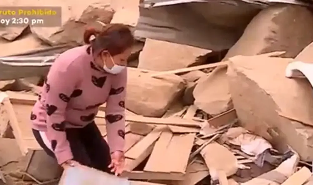 La mujer pide ayuda para recuperar sus pertenencias. Foto: captura de "Latina Noticas"