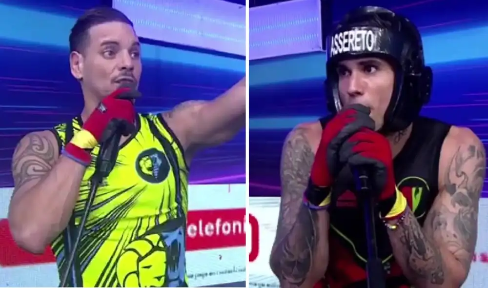 Un tenso momento se vivió en "EEG" por Anthony Aranda y Gino Assereto. Foto: captura América TV Un tenso momento se vivió en "EEG" por Anthony Aranda y Gino Assereto. Foto: captura América TV