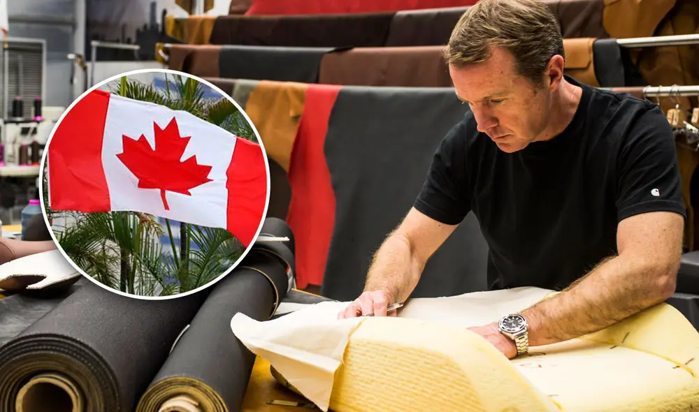 El oficio de tapicero en Canadá no suele exigir demasiados requisitos. Foto: composición de Fabrizio Oviedo / La República