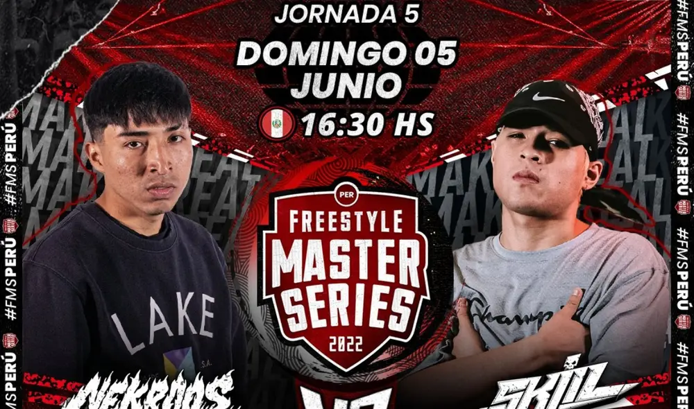 Nekroos es el actual líder de la liga de freestyle peruana. Foto: FMS Perú Nekroos es el actual líder de la liga de freestyle peruana. Foto: FMS Perú