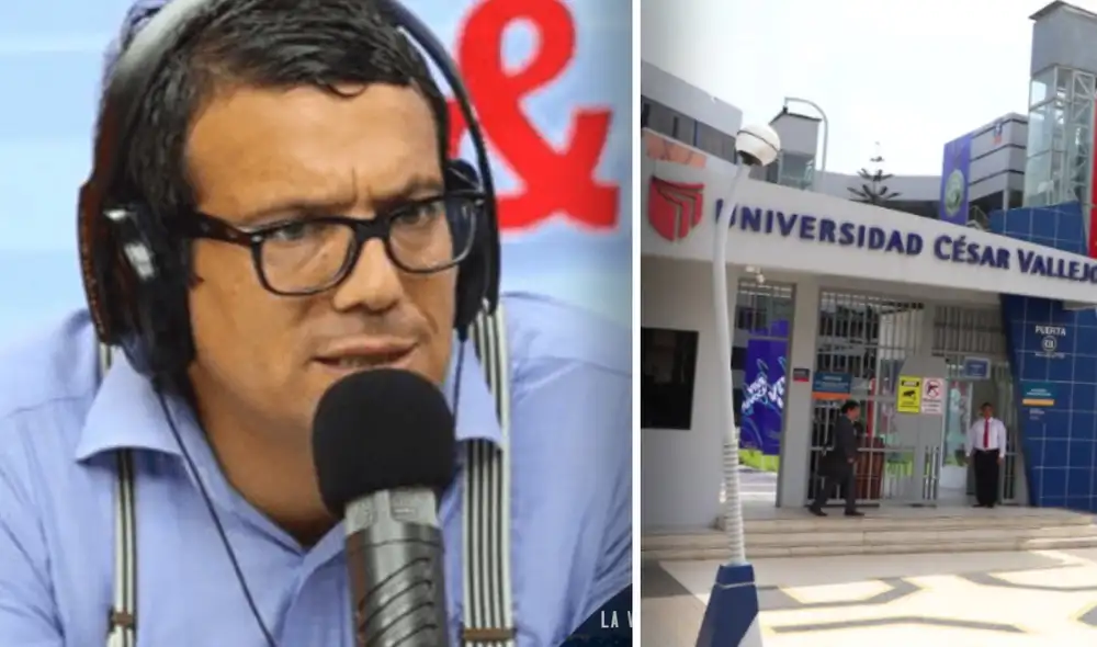 “Es una locura lo que ha hecho la Universidad César Vallejo", dijo Christian Hudtwalcker. Foto: composición captura Exitosa/ archivo GLR