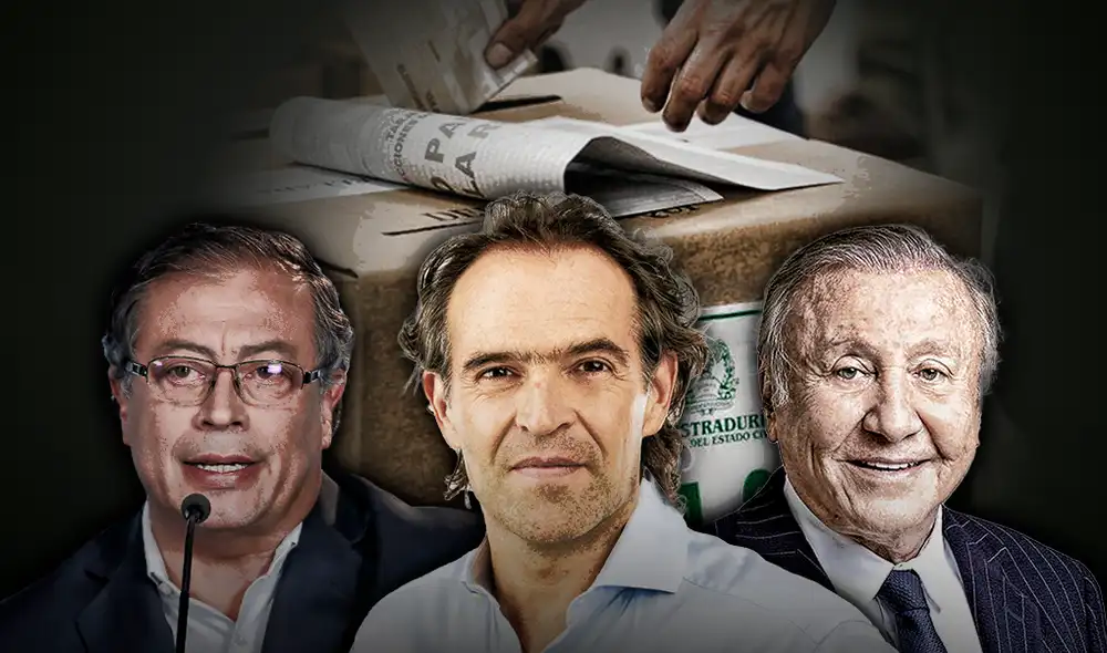 Gustavo Petro, Fico Gutiérrez y Rodolfo Hernández siguen encabezando los sondeos en Colombia. Foto: composición de Gerson Cardoso / La República