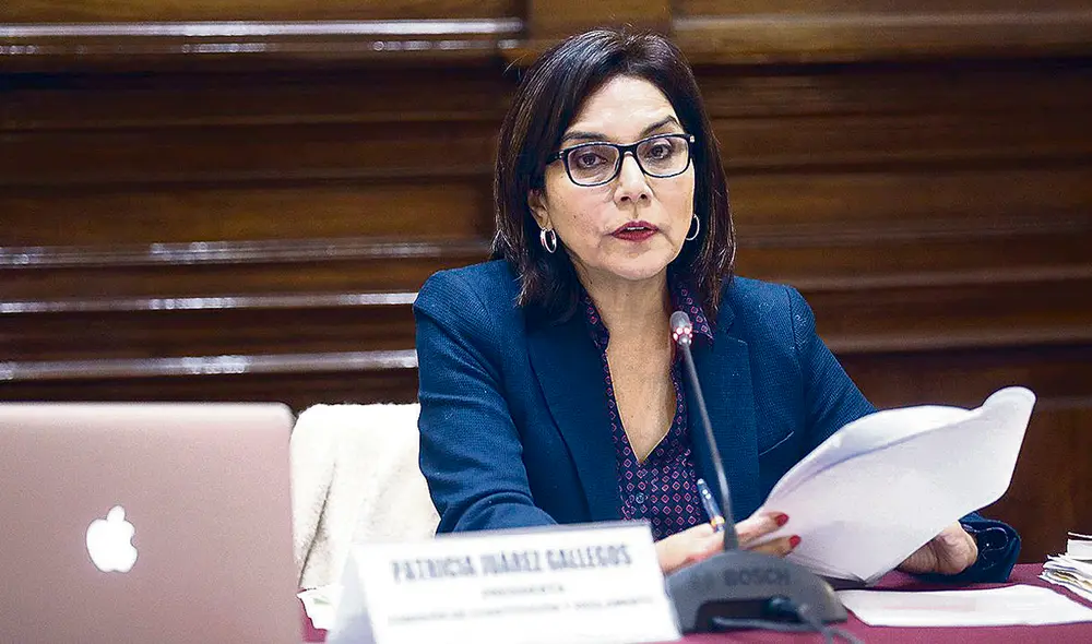 Revés. Fujimorista Patricia Juárez, presidenta de la comisión de Constitución, emprende otro controversial proyecto de ley. Foto: difusión